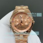New Super Copy V3 Vacheron Constantin Overseas Perpetual Calendar Rose Gold Watch